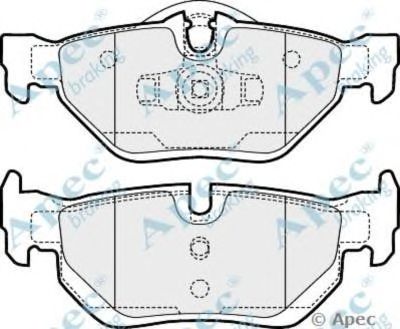 APEC BRAKING pad1447 -  Комплект тормозных колодок, дисковый тормоз